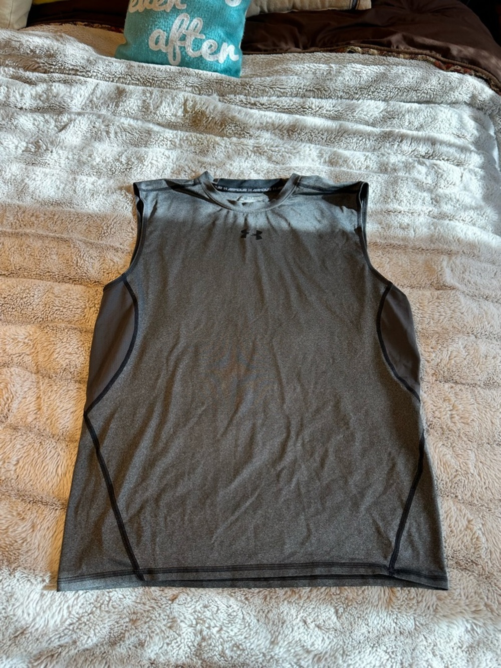 Under Armour Dark Gray Compression Short-Sleeve Top